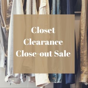 Closet will be closed tomorrow morning! Make offer